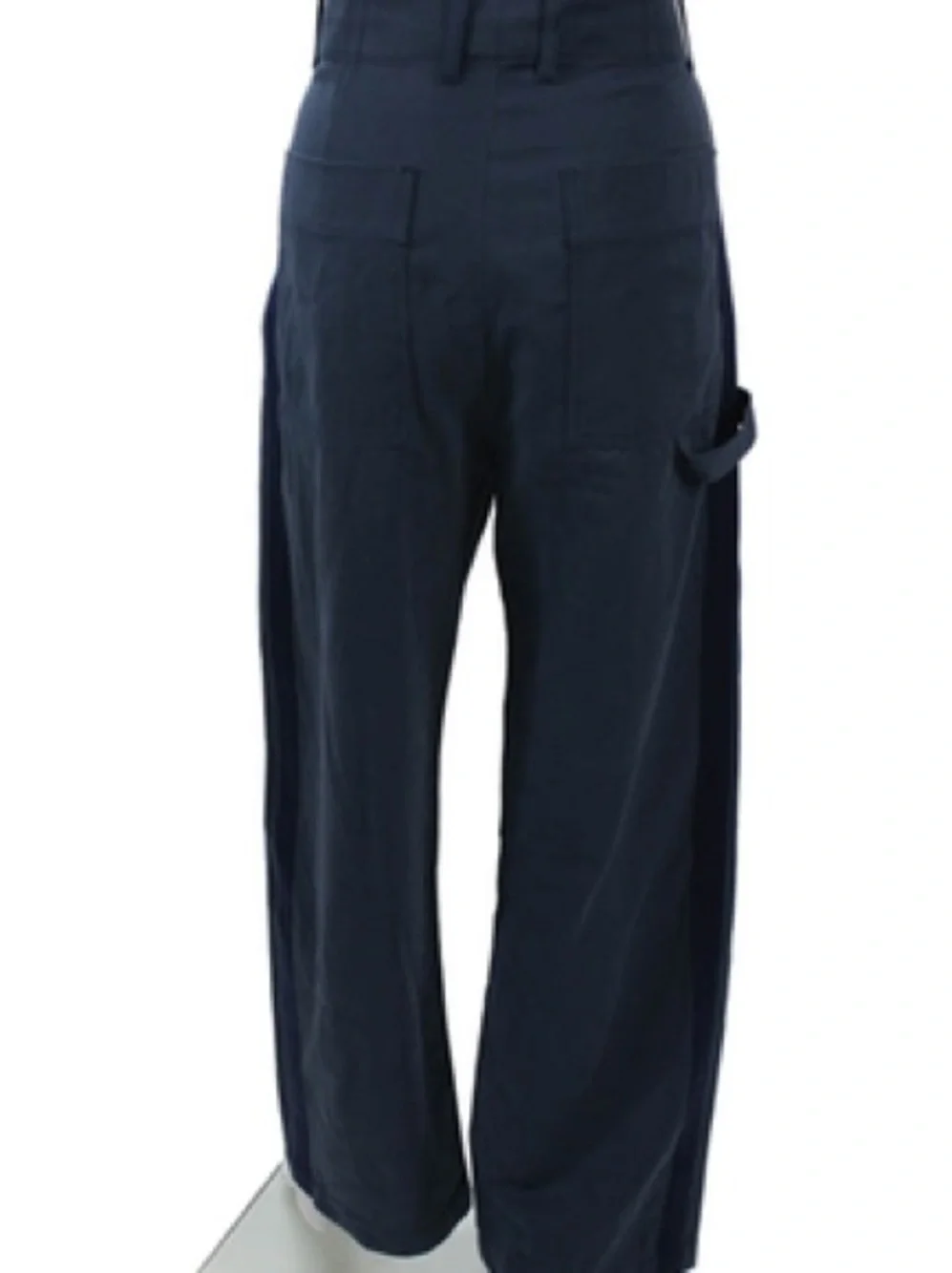 Zara Blue Wide Leg Side Stripe Carpenter Trousers Pants XL